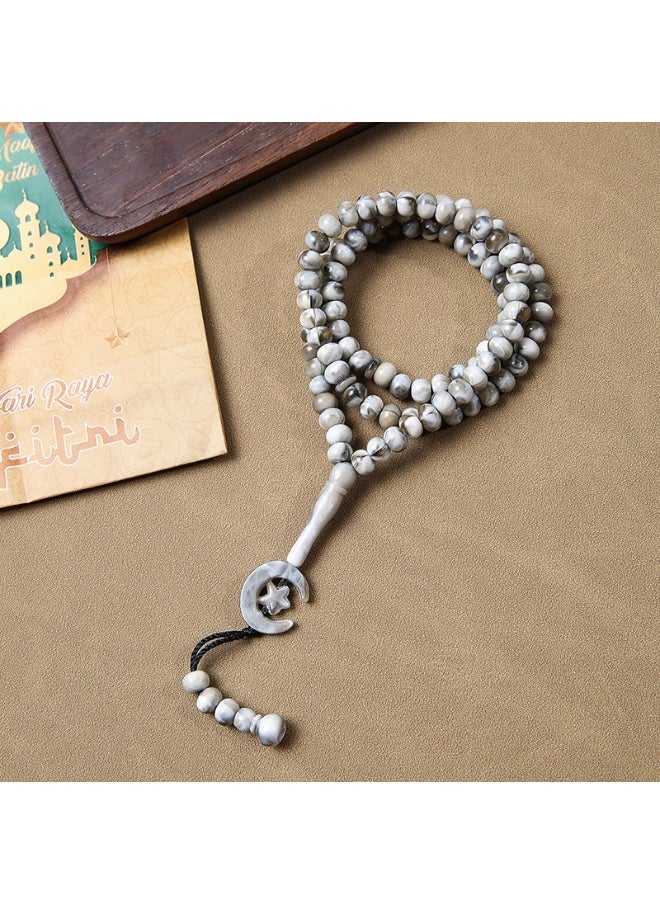 NIBEMINENT 99 Muslim Prayer Beads Off-white/9mm 