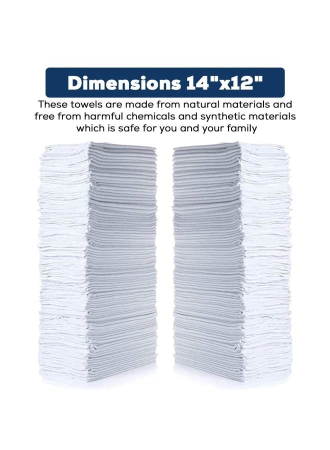 Simpli-Magic Simpli-Magic 79100 Shop Towels, 14"x12", Basic White, 50 Count  - Image 3