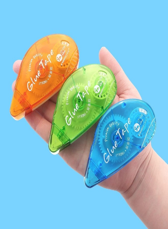 CLOSAL Double Sided Tape Roller || Adhesive Glue Tape for Crafts and Arts Projects, Photo Tape for Scrapbooking (Pack of 3) - Image 2