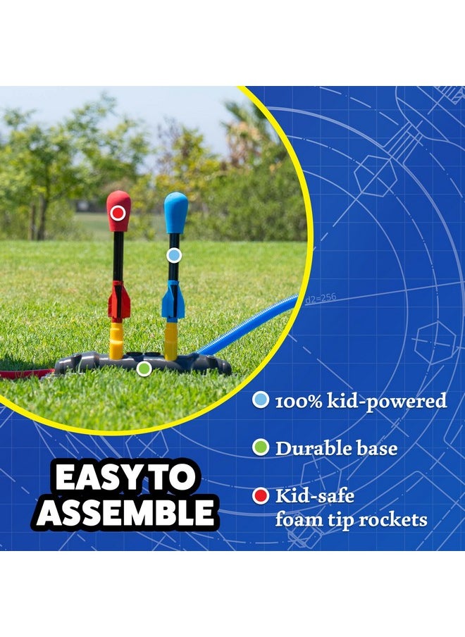 Stomp Rocket - Original Dueling Rocket Launcher For Kids, 8 Rockets - Fun Backyard & Outdoor Kids Toys Gifts For Boys & Girls -Toy Foam Blaster Set Soars 200Ft - Multi-Player Launcher Stand - Image 1