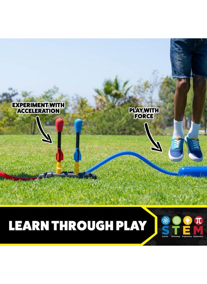 Stomp Rocket - Original Dueling Rocket Launcher For Kids, 8 Rockets - Fun Backyard & Outdoor Kids Toys Gifts For Boys & Girls -Toy Foam Blaster Set Soars 200Ft - Multi-Player Launcher Stand - Image 1