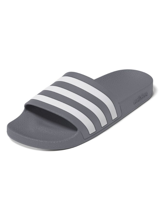 Adidas Adidas Adilette Aqua U Grey Sportswear Sandals/Slippers For Unisex  - Image 3