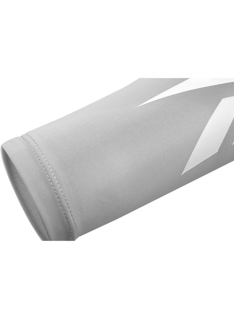 ريبوك أكمام ضغط للذراع من ريبوك للتدريب ودعم العضلات – رمادي، مقاس L/XL - Image 4