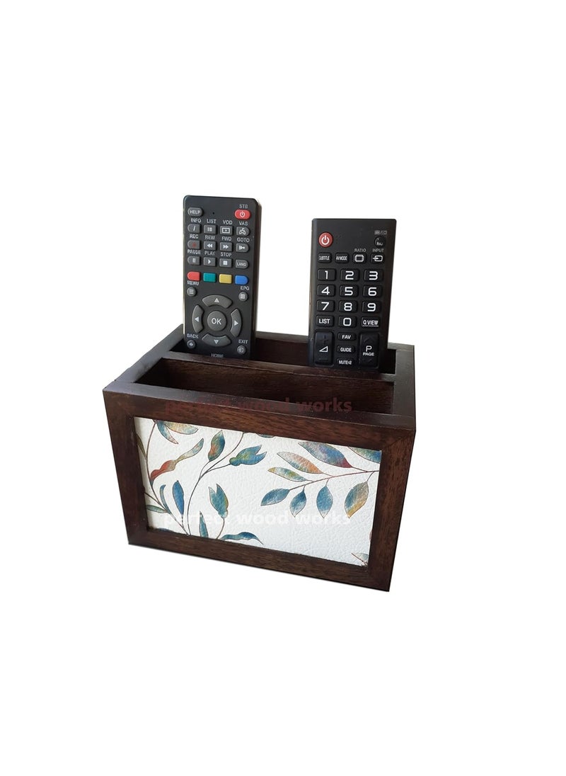 PERFECT WOODWORKS PERFECT WOODWORKS Wooden TV Remote Stand for home remote holder stationary organizer caddy for tv  - Image 3