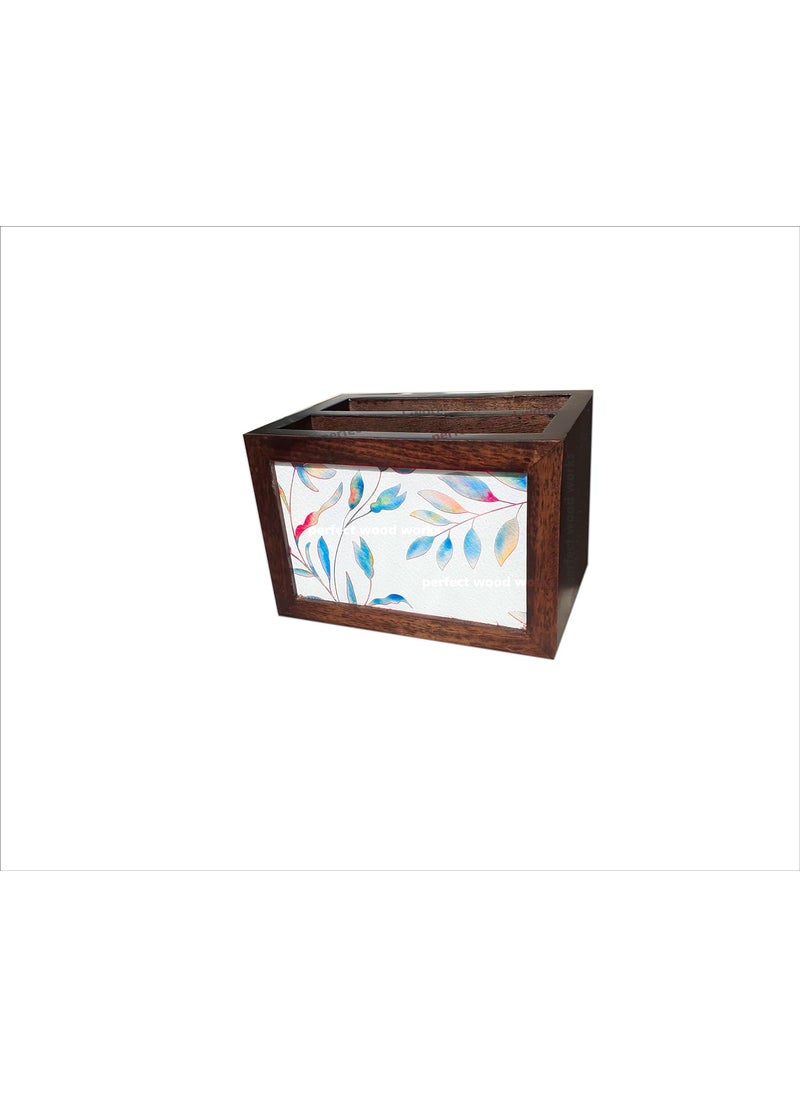 PERFECT WOODWORKS PERFECT WOODWORKS Wooden TV Remote Stand for home remote holder stationary organizer caddy for tv  - Image 5