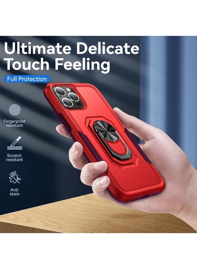 Zaboon Case For iPhone 12 Pro Max Ring Kickstand Heavy Duty Shockproof Phone Case - Image 2