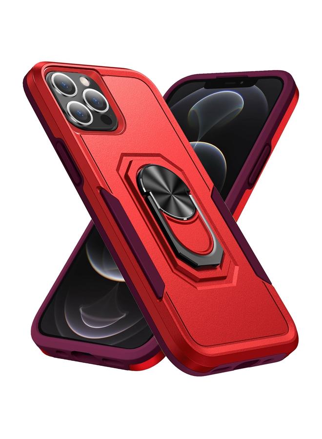 Zaboon Case For iPhone 12 Pro Max Ring Kickstand Heavy Duty Shockproof Phone Case - Image 1