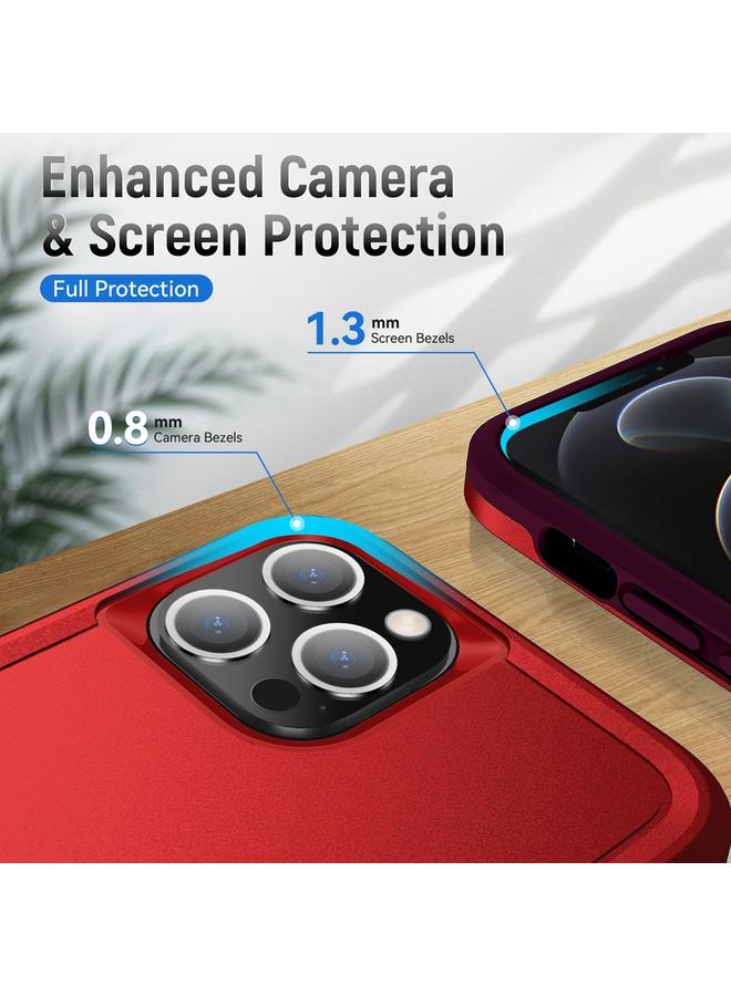 Zaboon Case For iPhone 12 Pro Max Ring Kickstand Heavy Duty Shockproof Phone Case - Image 5