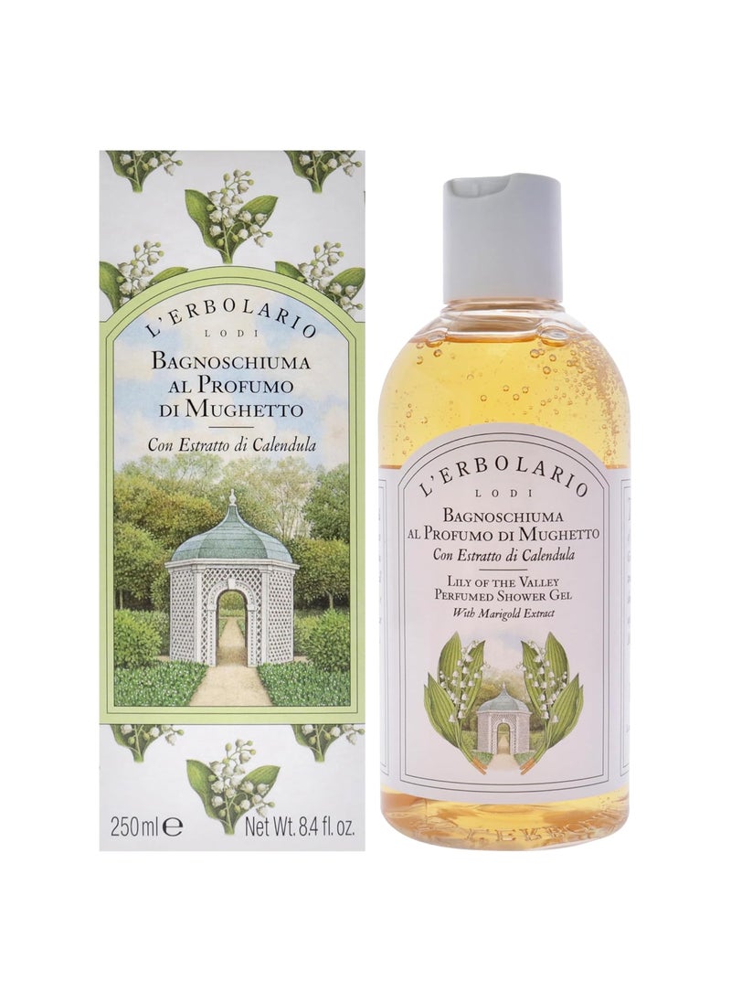 L'Erbolario LErbolario  Lily of the Valley Shower Gel  Extremely Delicate Bath Foam  Enriched with Organic Marigold Extract  Deeply Cleanses Leaving Skin Extremely Soft  Floral Green Fragrance 84 oz 