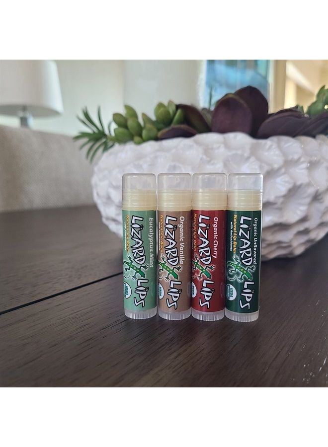 Lizard Lips USDA Certified Organic - 4 Flavor Variety Pack - Image 4
