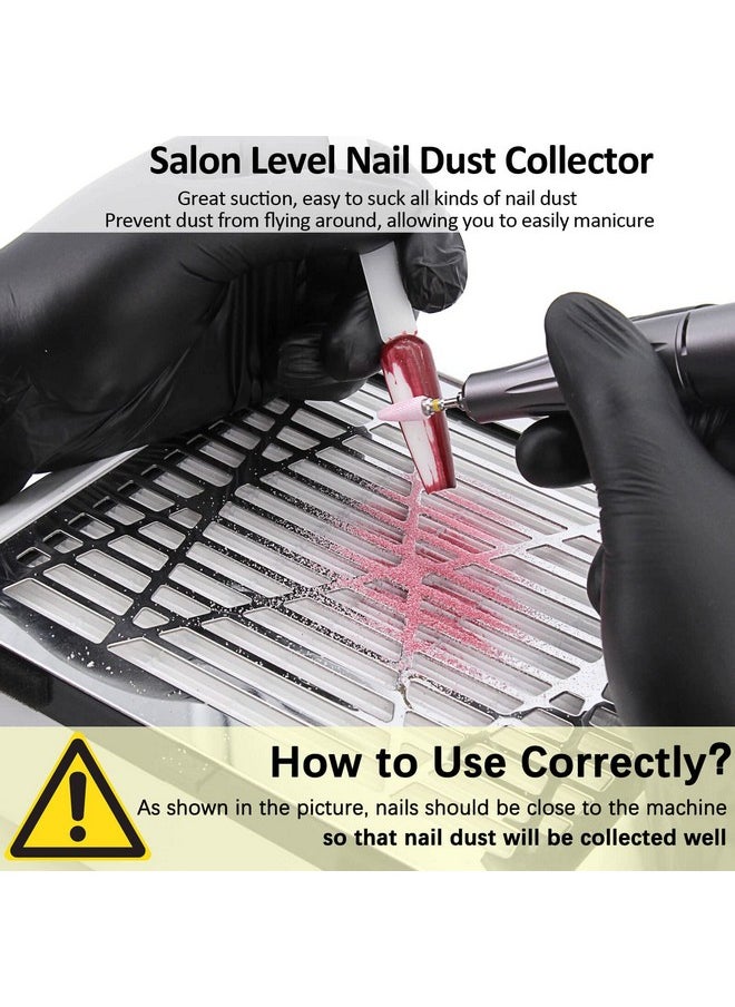 AONOLOVO - AONOLOVO Nail Dust Collector, Powerful Nail Vacuum Dust Collector Nail Tech Extractor Fan Manicure Tool for Acrylic Nails Removal, White - Image 1