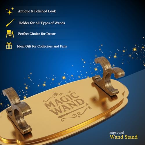 Fusked HP Magic Wand - Magic Wand Stand Accessories with Premium Wand Stand - Collectible Gift Toys for Collectors and Cosplay Dress Combo (Limited Edition 2024) (HP + Wood Stand) - Image 5