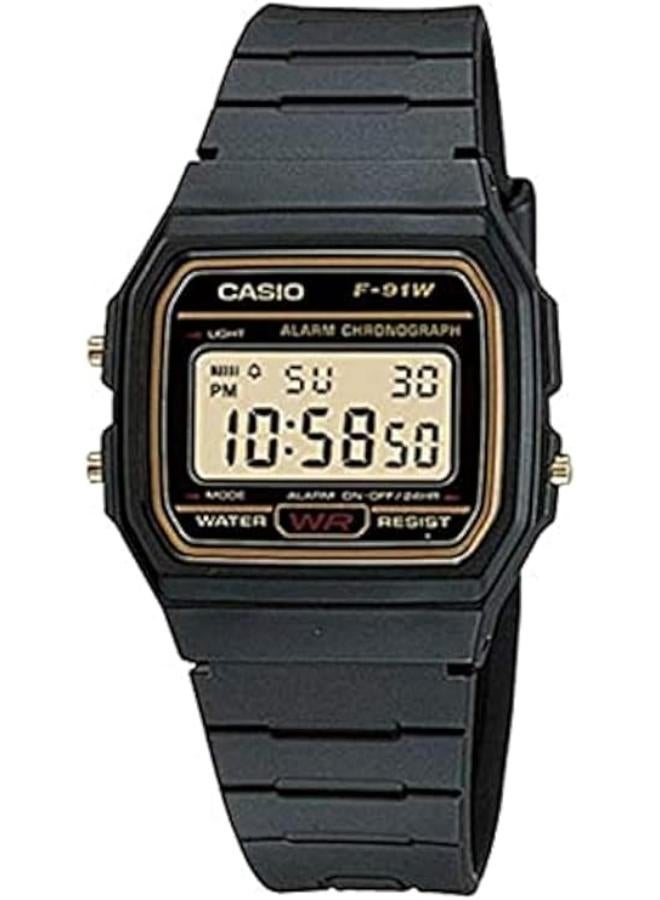 Casio Unisex Digital Dial Resin Band Watch F-91WG-9QDF - Image 1