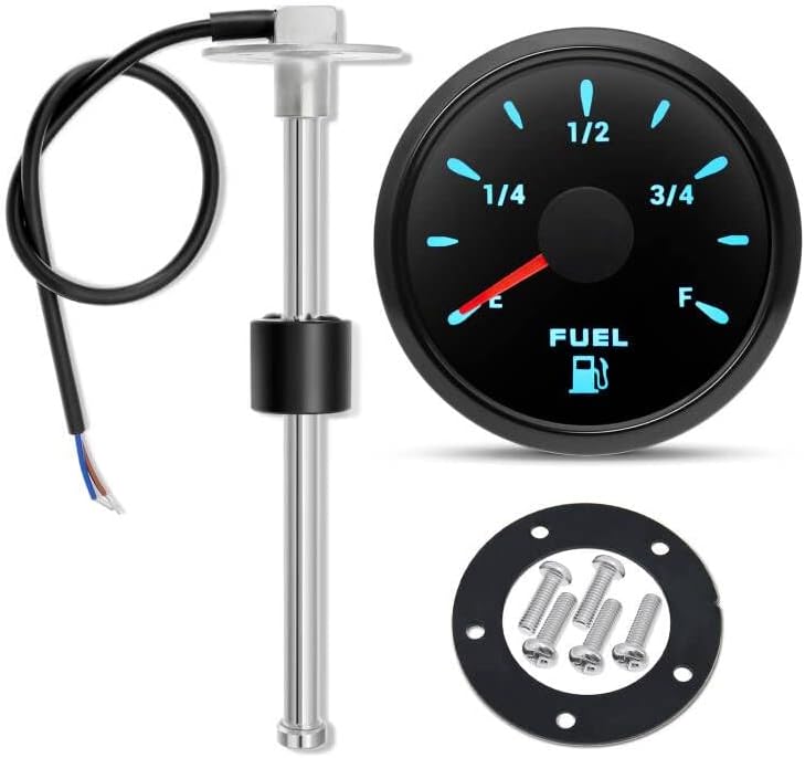 ARTILAURA Marine Fuel Sending Unit and Gauge, 240-33 Ohms Stainless Steel Sensor for Boat, Car, Truck - Image 1