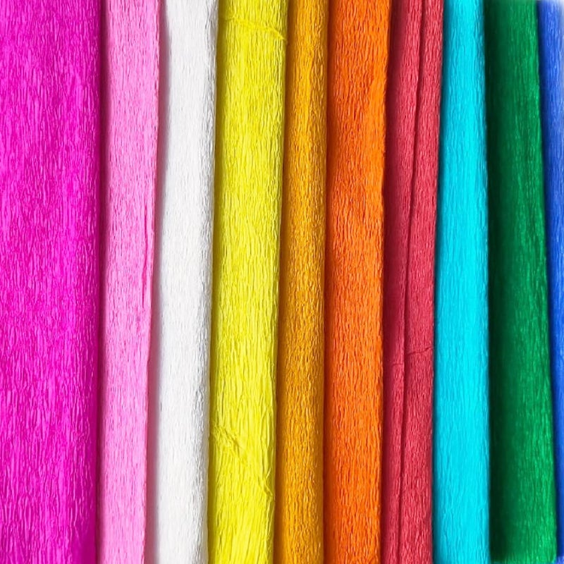 Artzone ورق كريب لصنع الزهور بنفسك | 10 ألوان ورق كريب 25 سم × 100 سم، 10 ورقة - Image 2