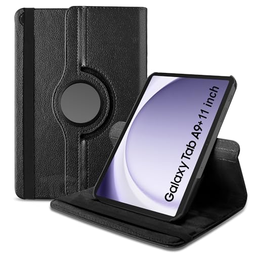 TGK Rotating Cover for Samsung Galaxy Tab A9 Plus 11 inch 360 Degree Leather Flip Case (Dark Blue) - Image 1