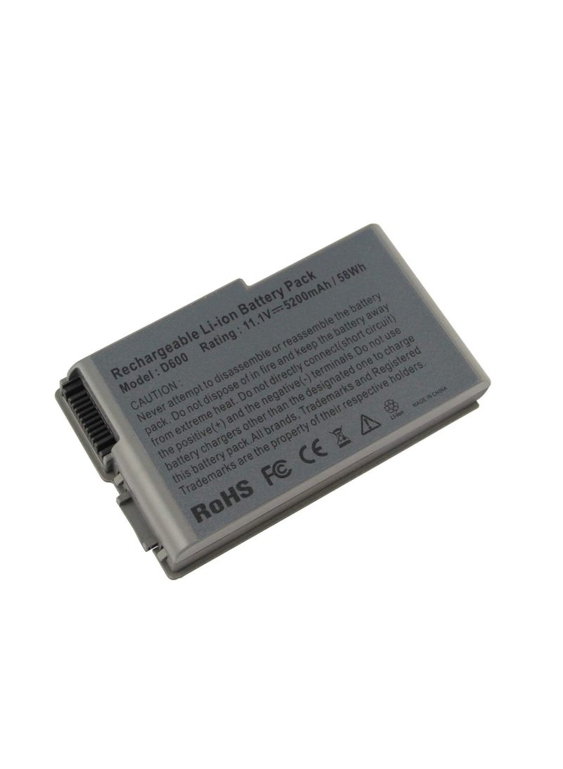 Terabyte REPLACEMENT D600 C1295 6Y270 3R305 6Y270 3R305 312-0068 BAT1194 315-0084 OX217 1X793 310-4482 310-5195 312-0191 Battery Compatible for Dell D505 D610 D520 D500 D510 D530 600M(11.1V 5200mAh) - Image 1
