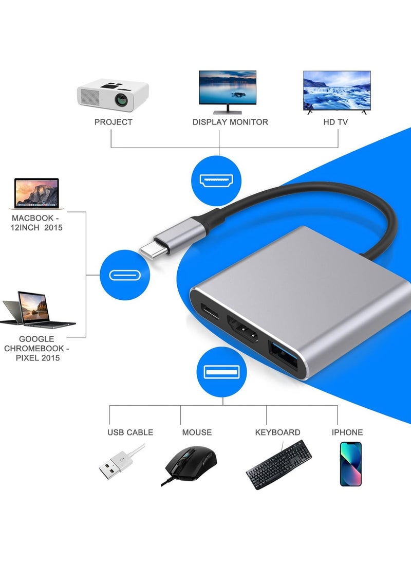Type-C OTG Cable Connector，USB C Multiport Av Adapter ，USBC devices and other multiple electronic devices，multiple usb，usb c hub，Type C Adapter，Type C connector  - Image 3