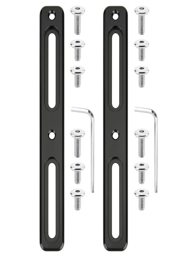 Cosmos 2 Pcs Bike Water Bottle Cage Adapter Adjustable Bicycle Bottle Cage Mount Brackets 2 Slots Cycling Water Bottle Holder Mounting Base for Mountain Road Bike (Black) - Image 1