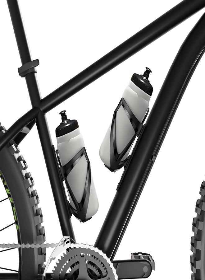 Cosmos 2 Pcs Bike Water Bottle Cage Adapter Adjustable Bicycle Bottle Cage Mount Brackets 2 Slots Cycling Water Bottle Holder Mounting Base for Mountain Road Bike (Black) - Image 5