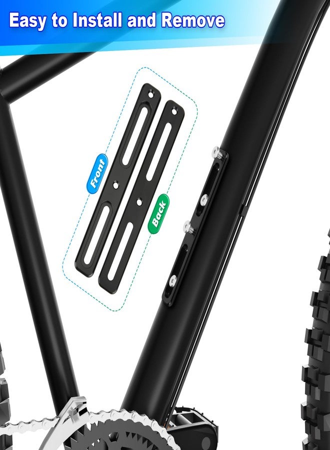 Cosmos 2 Pcs Bike Water Bottle Cage Adapter Adjustable Bicycle Bottle Cage Mount Brackets 2 Slots Cycling Water Bottle Holder Mounting Base for Mountain Road Bike (Black) - Image 4