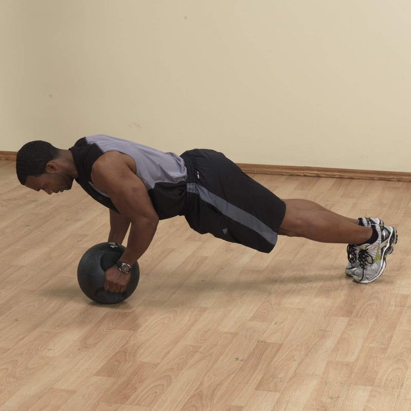 Body Solid Heavy-Duty Exercise Medicine Balls with Dual Handles, Durable Non Slip Rubber Grip Medicine Ball for Weights Training, Weightlifting & Core Workouts. - Image 4