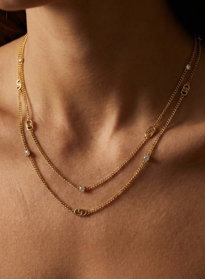 Liu Jo  Liu Jo Floet XS Gold Necklace for Women | Best Price UAE
