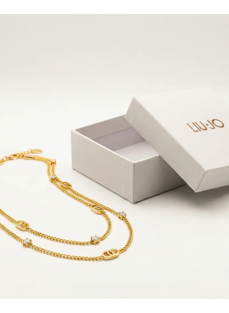 Liu Jo  Liu Jo Floet XS Gold Necklace for Women | Best Price UAE