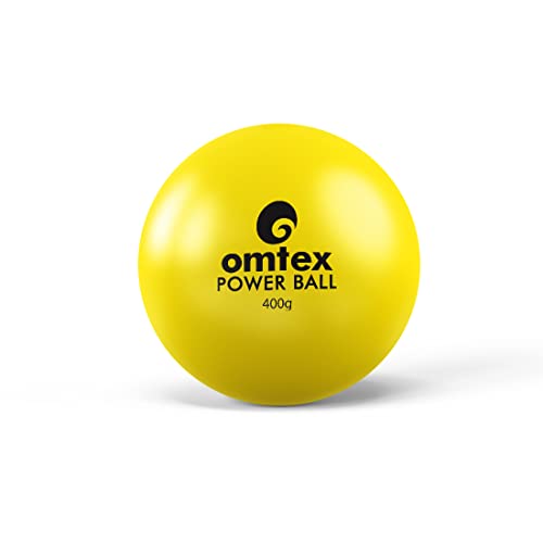 omtex Weighted Balls 400 g for Power Hitting, Batting and Pitching Training Suitable for Teenager & Athlete, Build Strength and Muscle, Improve Technique and Form - Yellow - Image 2