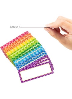yongsheng 40 Pcs Magnetic Dry Erase Labels Magnetic Name Tags Name Magnets 3 x 1.2 Inch 8 Colors Name Plates Sticky Labels and Stickers for Office Whiteboards  - Image 4
