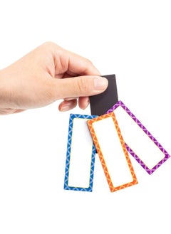 yongsheng 40 Pcs Magnetic Dry Erase Labels Magnetic Name Tags Name Magnets 3 x 1.2 Inch 8 Colors Name Plates Sticky Labels and Stickers for Office Whiteboards  - Image 5
