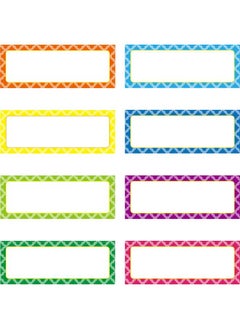 yongsheng 40 Pcs Magnetic Dry Erase Labels Magnetic Name Tags Name Magnets 3 x 1.2 Inch 8 Colors Name Plates Sticky Labels and Stickers for Office Whiteboards  - Image 2