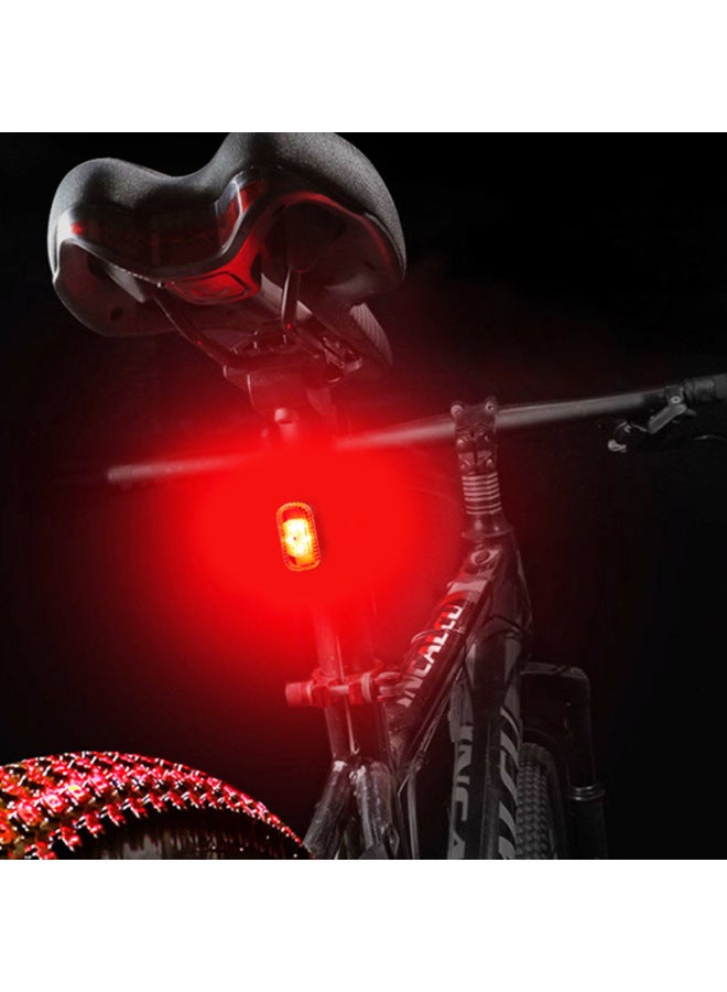 Generic Bicycle 5LED Taillight Riding Taillight USB Rechargeable Riding Light Riding Equipment Safety Warning Taillight-Color:Red OPP Bag/4 Pack  - Image 3
