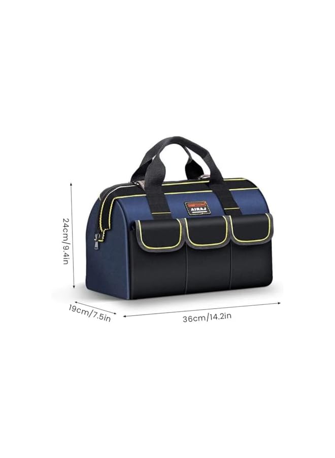 PROMASS promass 36 * 20 * 25cm Tool Storage Bag, Electrician Portable Tool Bag, Medium Tool Storage Bag, Hand/Power Tool Storage Bag, Strapless, Large Capacity, 1680d Oxford Cloth Waterproof (14 Inches)  - Image 3