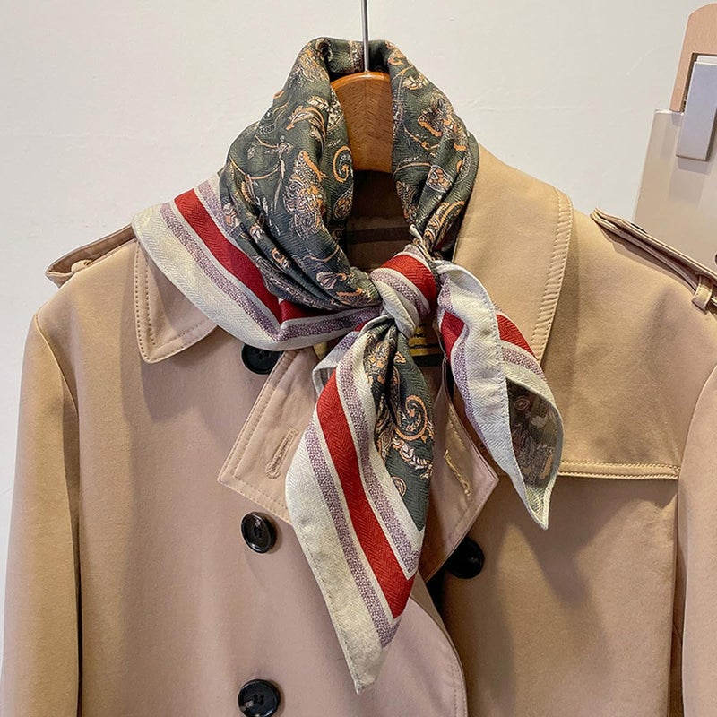 K-Elewon Medium Square Scarf Head Scarf Neck Scarf Hair Scarf Head Sleeping Wraps Bandana Scarfs for Women H19 (VT12) - Image 3