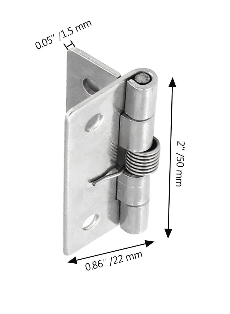 Self Closing Door Hinges 2 Inch Set of 4 Spring Hinge Automatic Door Closer Hinge Soft Auto Close Door Hinges for Home  - Image 5