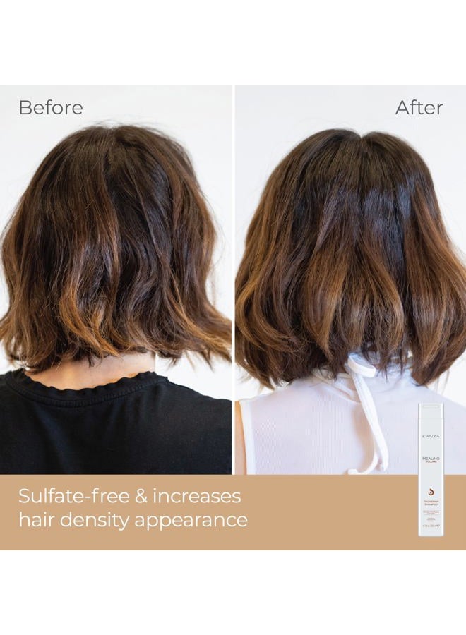 LANZA Healing Volume Thickening Shampoo, Boosts Shine, Volume, and Thickness for Fine and Flat Hair, Rich with Bamboo Bodifying Complex and Keratin (10.1 Fl Oz) - Image 2