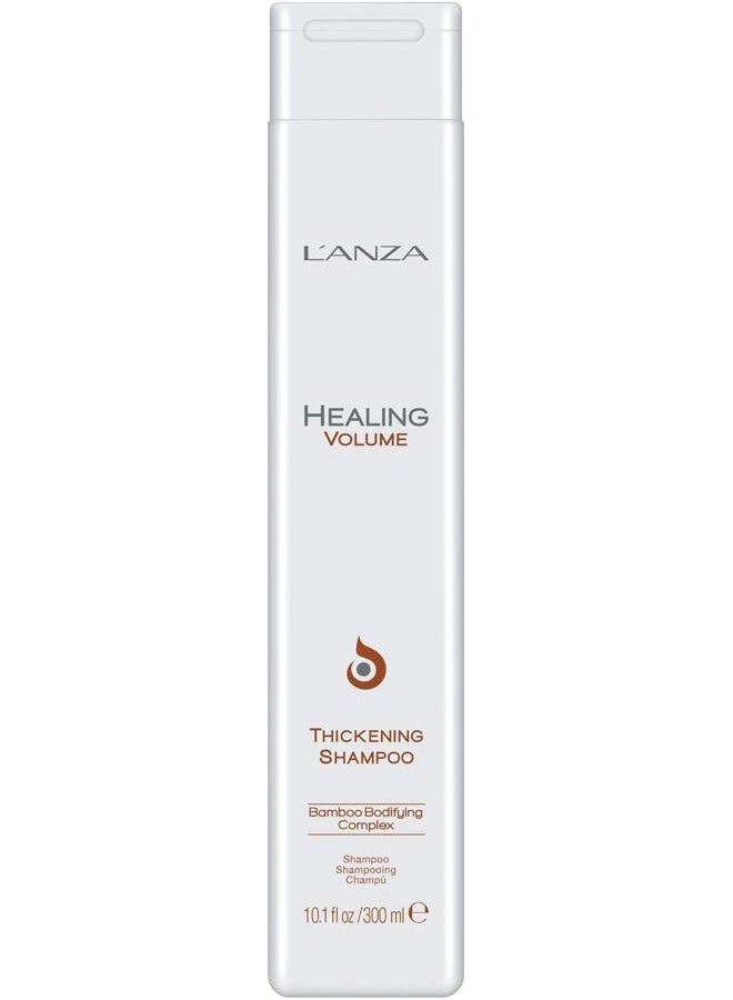 LANZA Healing Volume Thickening Shampoo, Boosts Shine, Volume, and Thickness for Fine and Flat Hair, Rich with Bamboo Bodifying Complex and Keratin (10.1 Fl Oz) - Image 1