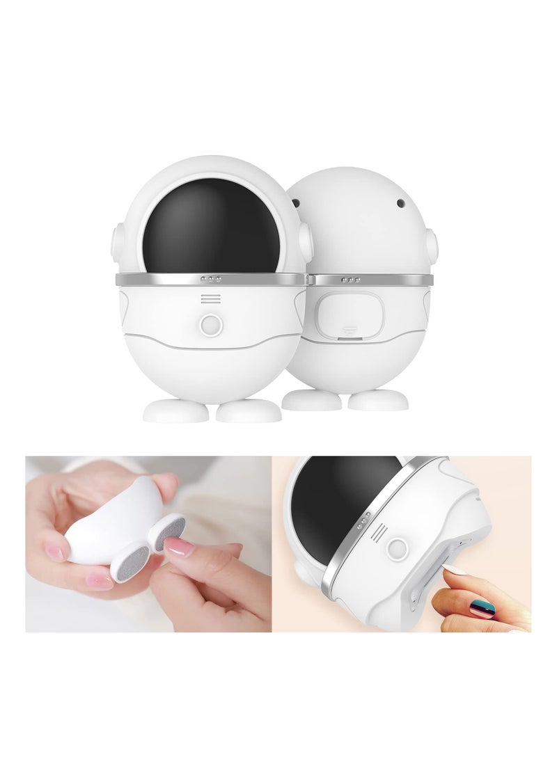 Captaintech Electric Nail Clipper, 2 in 1 Design Quickly Trim Nail Scraps Storage, No Sharp Claws Hurt, USB Rechargeable Safety, for Baby, Kids, Adults, Elderly (Silver) - Image 1