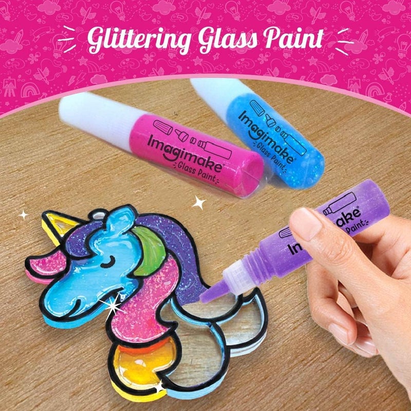 Imagimake Window Art Princess | Suncatcher Kit | Arts and Crafts for Kids Ages 8-12 | Girls Toys Age 6-8 | Unicorn Gifts for Girls Age 6-8 | 5 Year Old Girl Gift | 8 Year Old Girl Birthday Gift Multi-purpose fine material - Image 5