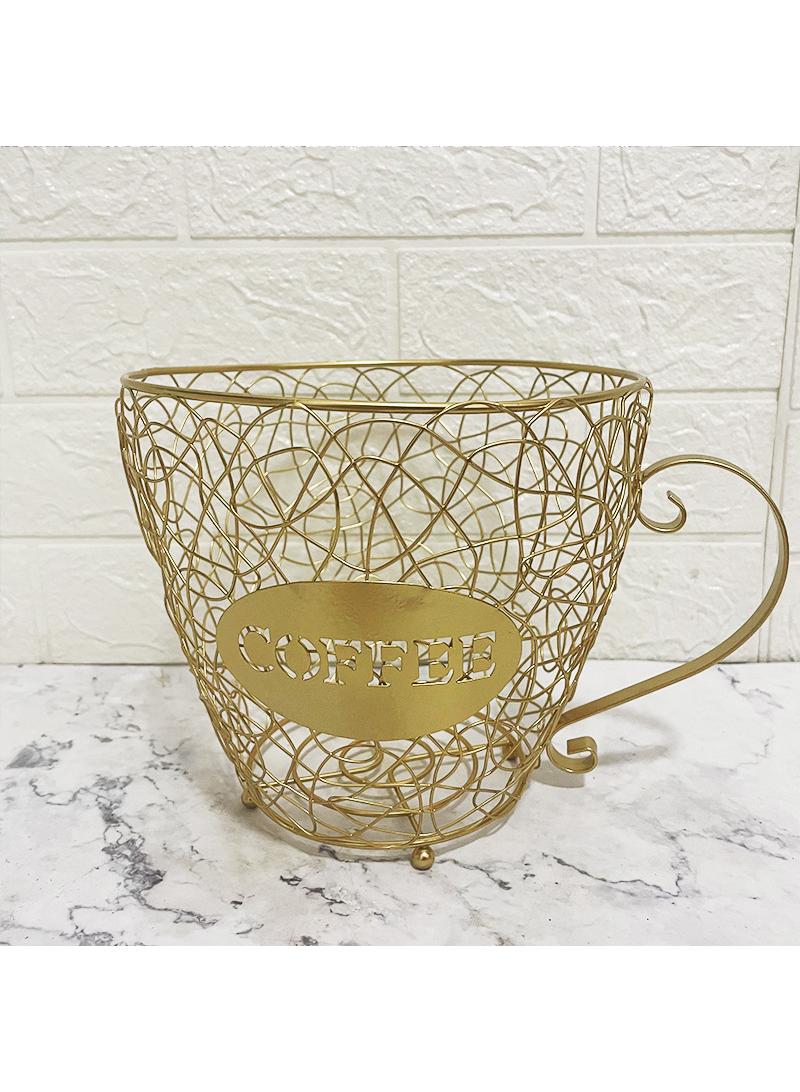 general 1 Pcs Cofffee Capsule And Tea Bag Cup Shape Holder Gold - Image 3