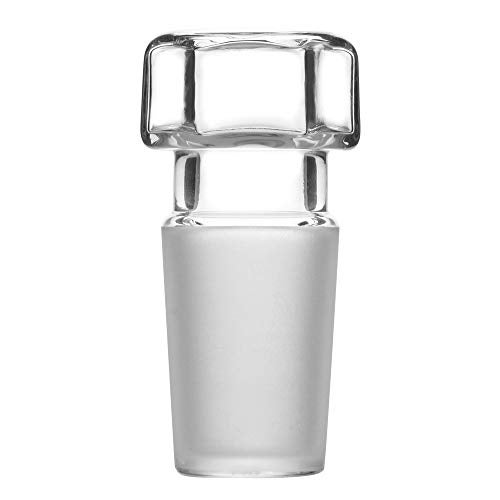 stonylab Hex Head Hollow Glass Stopper for Sealing Lab Glassware, 19/22 Outer Joint, Closed Bottom, Hexagonal Glass Stopper for Laboratory Use (19/22 Joint, 1 Pack) - Image 5