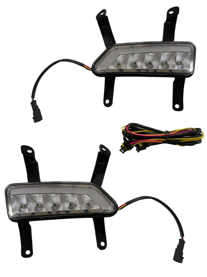 KD K D Fog Lamp Set For Mahindra XUV 700 With Wiring (PAIR) 2021-NOW - Image 2