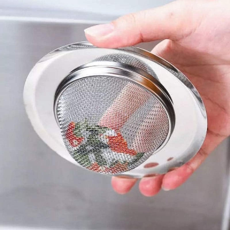 PURCHASE PLUSE PURCHASE PLUSE Stainless Steel Kitchen Strainer, Sink Drain Filter Jali Strainer Kitchen Drain, Basin Basket Filter Stopper for Sink Jali, Mesh for Drainer Net Basket Filter Stopper Drainer 1 Pcs  - Image 5