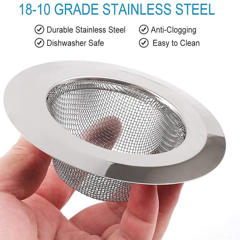 PURCHASE PLUSE PURCHASE PLUSE Stainless Steel Kitchen Strainer, Sink Drain Filter Jali Strainer Kitchen Drain, Basin Basket Filter Stopper for Sink Jali, Mesh for Drainer Net Basket Filter Stopper Drainer 1 Pcs  - Image 3