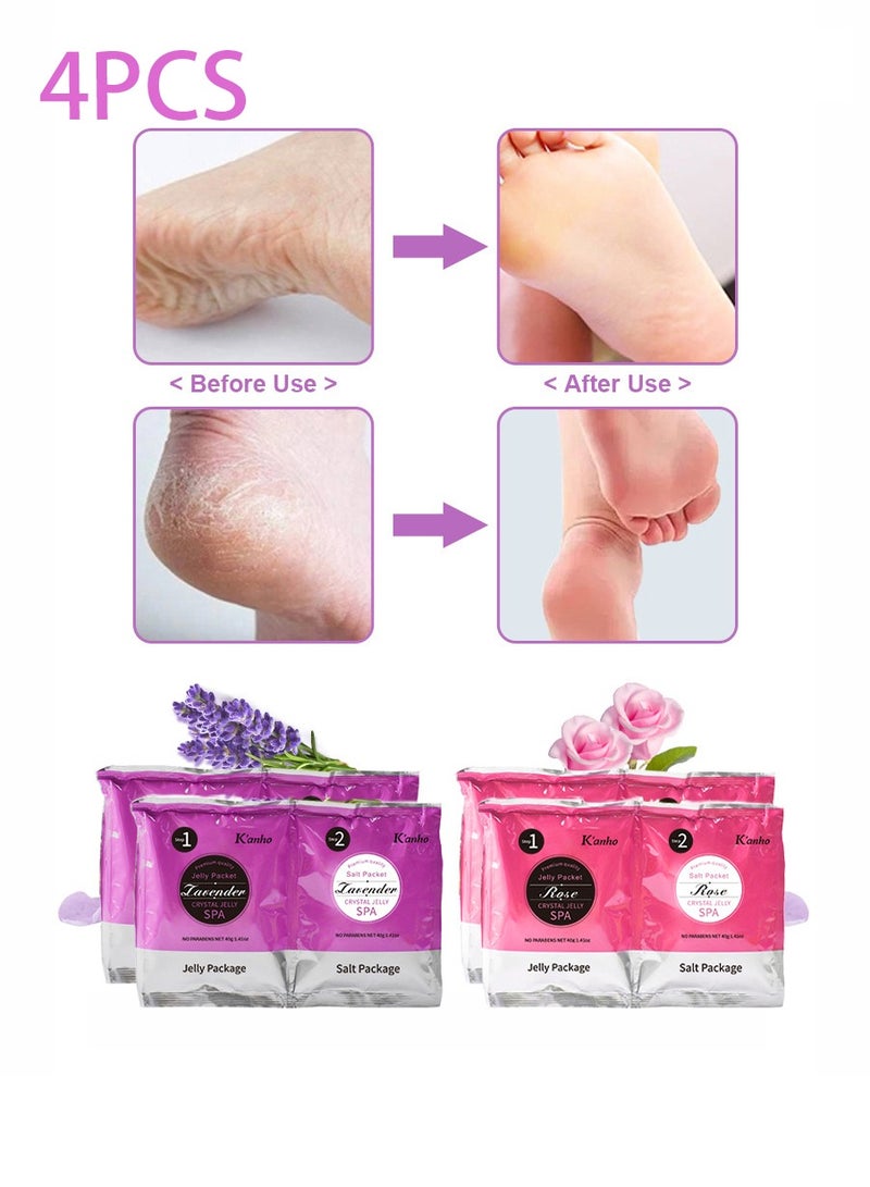 هوجان أملاح حمام القدم تزيل السموم ، وتحتوي على 2 قطعة من اللافندر 2 قطعة من الورد وجل الترطيب ، وكالو القدم ، ومحاربة العدوى ، وتعزيز المناعة ، وتساعد في علاج قدم الرياضي ، والالتهابات ، وتخفيف التعب ، والألم ، وحكة القدمين - Image 1