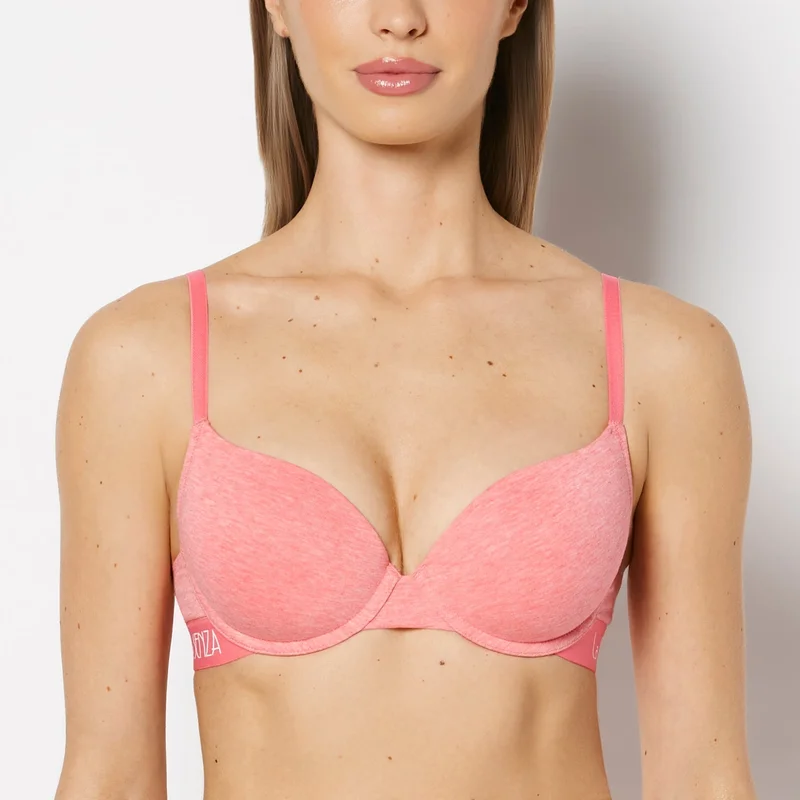 لا سينزا La Senza Lightly Lined Demi Bra With Art Deco Logo