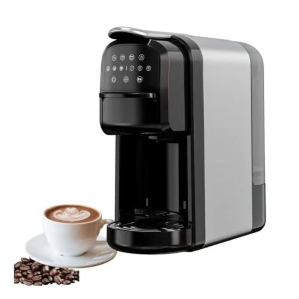 3 In 1 Automatic Capsule Coffee Machine, Mini Espresso Coffee Machine, 20 Bar Pressure Single Serve Coffee Maker Nes Capsule DG Capsule and Powde, 0.7L