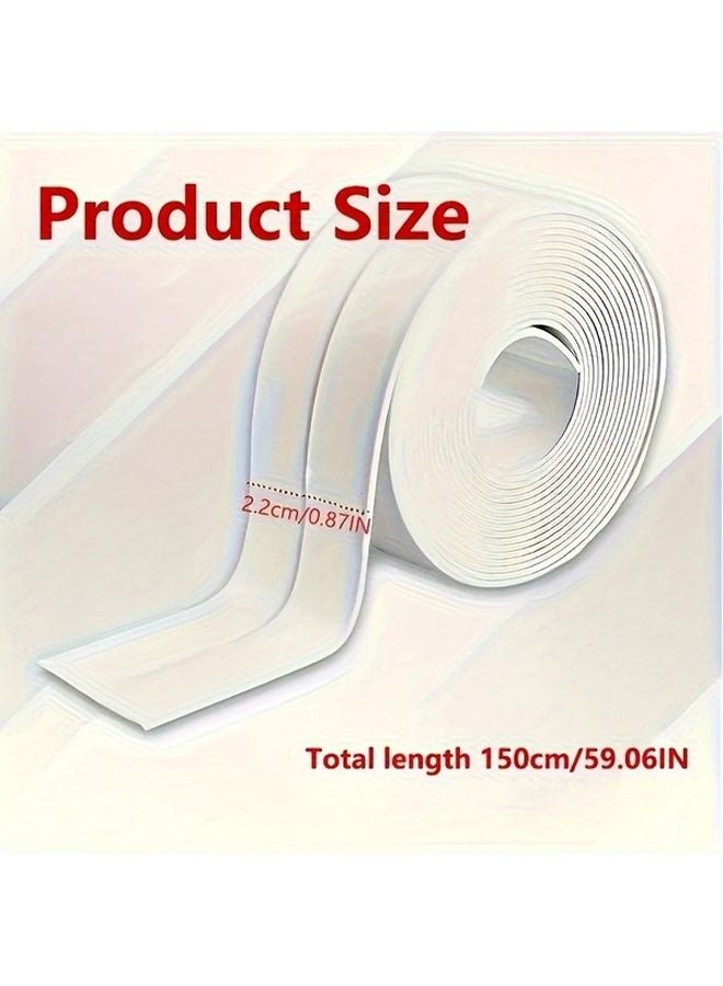 White Self Adhesive Waterproof Sealing Tape 3 Rolls Instant Leak Repair For Bathrooms Kitchens - Image 5