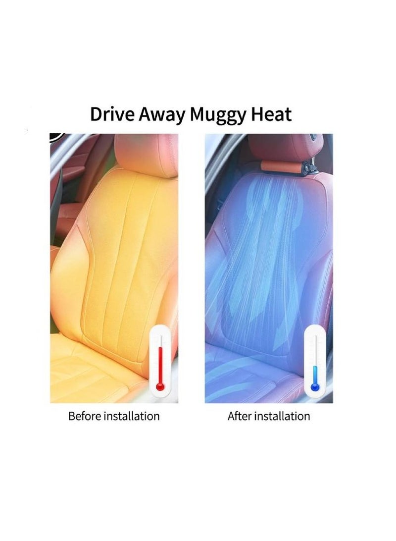 AROAQ Car Interior Rear Headrest Fan USB Plug Car Seat Low Noise Creative Low Power Seat Back Wind Fan Summer Car Cooling Fan - Image 3